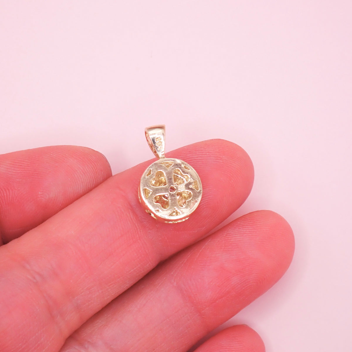 Preloved 14k Solid Gold & Brilliant Diamond Solitaire Pendant
