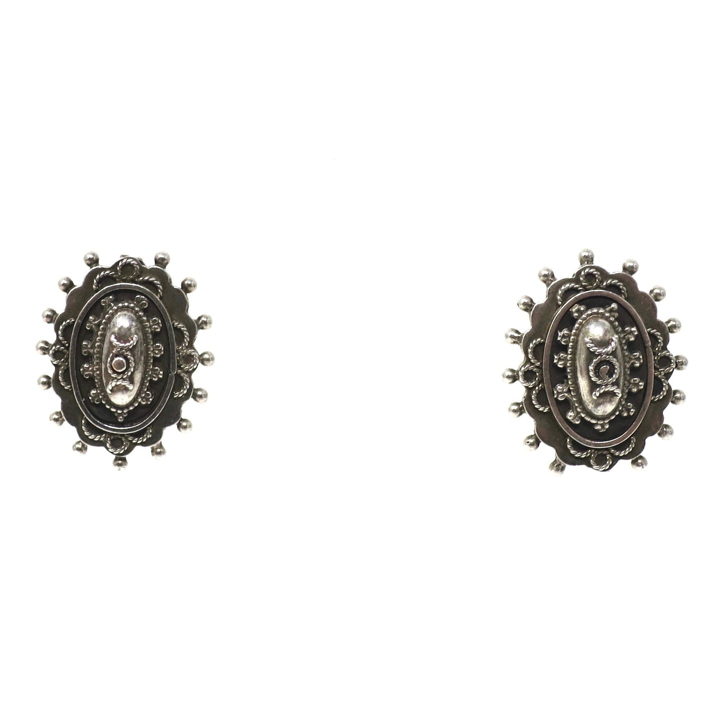 1886 Antique Victorian Etruscan Style Chester British Brooch & Earrings Set