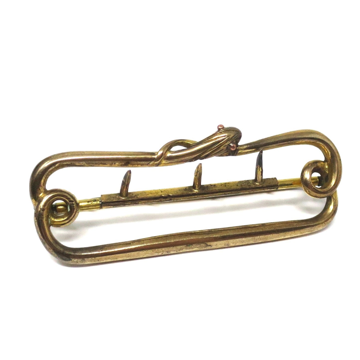 Antique Victorian Serpent Ouroboros Gold Cased Snake Buckle