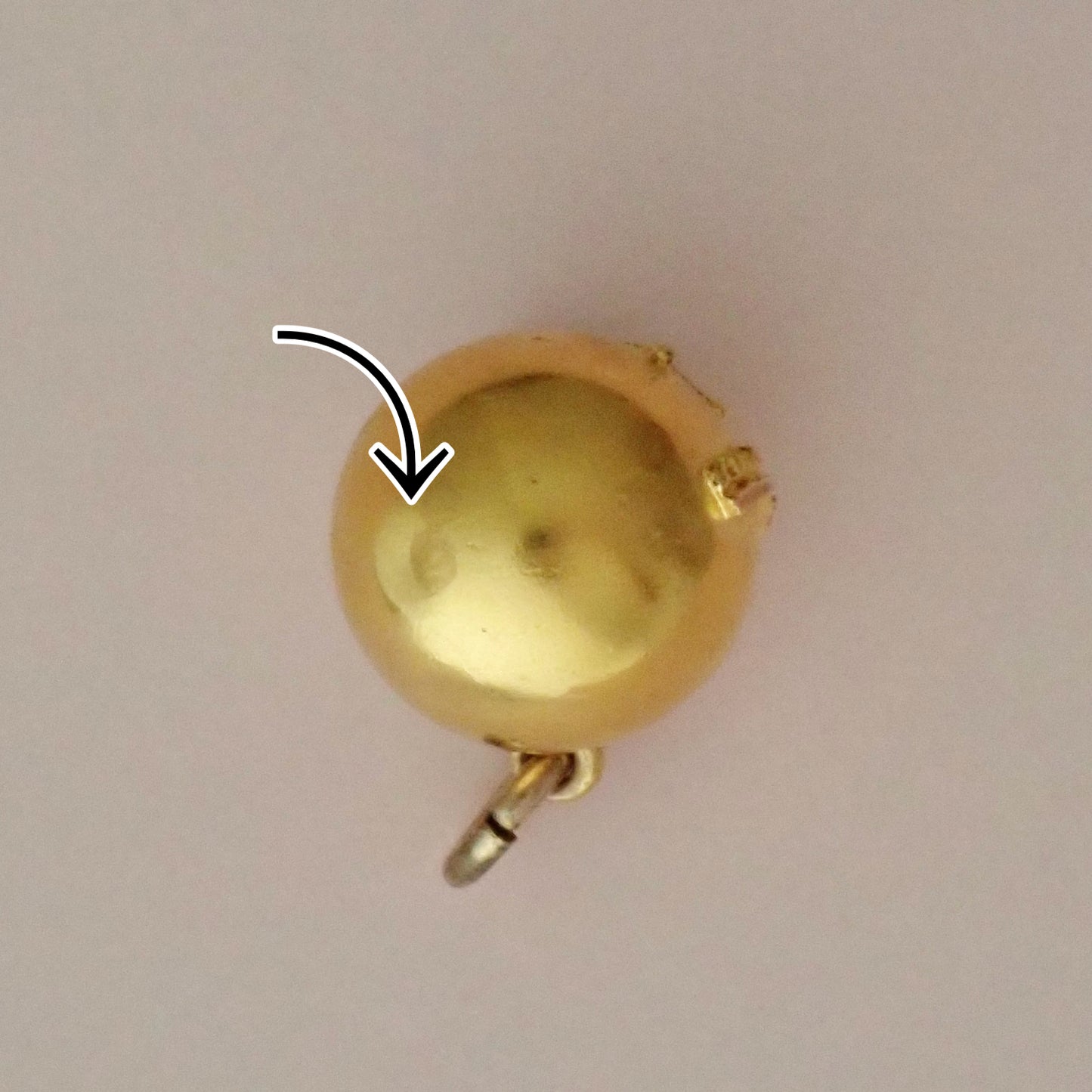 Antique Victorian Etruscan Revival Gold "Orb" Charm