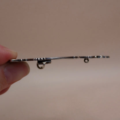 Rare 19th Century Scottish Sterling Silver Crowned Luckenbooth “Grand” Brooch Pin