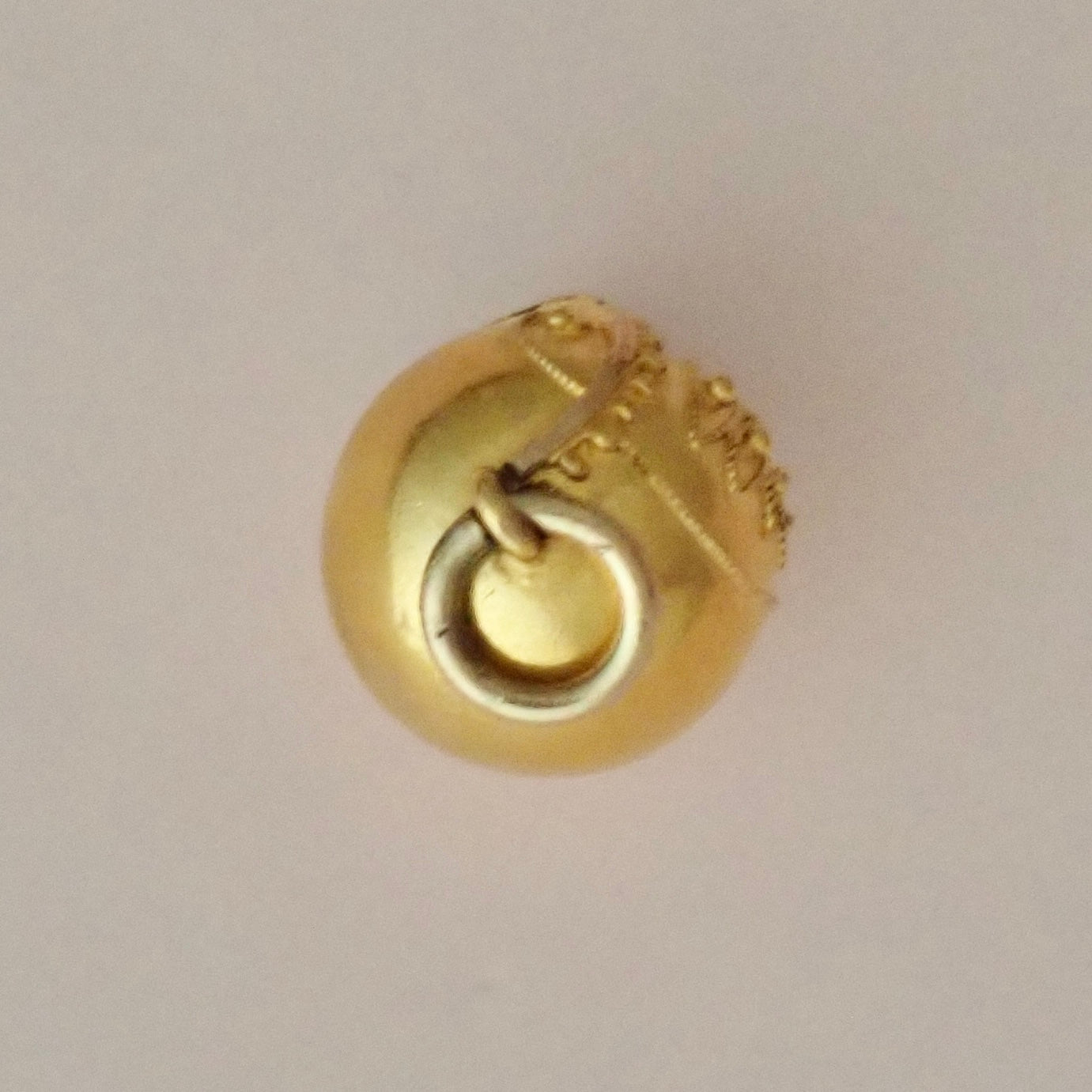 Antique Victorian Etruscan Revival Gold "Orb" Charm