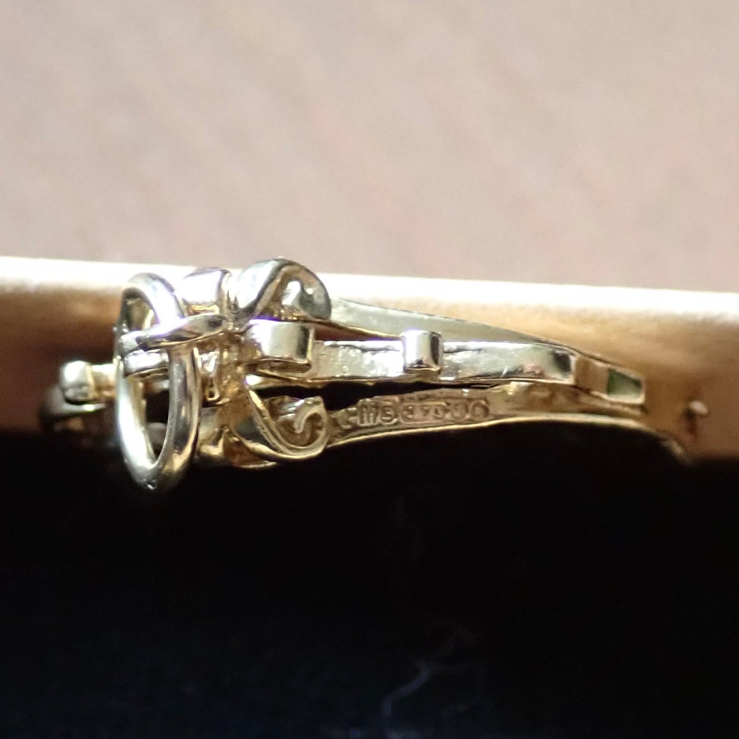 Vintage 1975 Birmingham 9ct Gold Heart Shaped 'I Love You' Spinner Charm Pendant