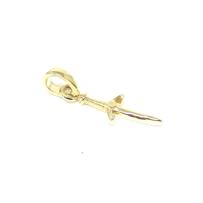 14k Yellow Gold 16.78x4.56 mm Dagger Pendant
