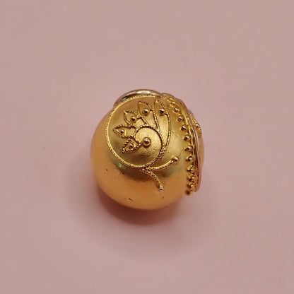 Antique Victorian Etruscan Revival Gold "Orb" Charm