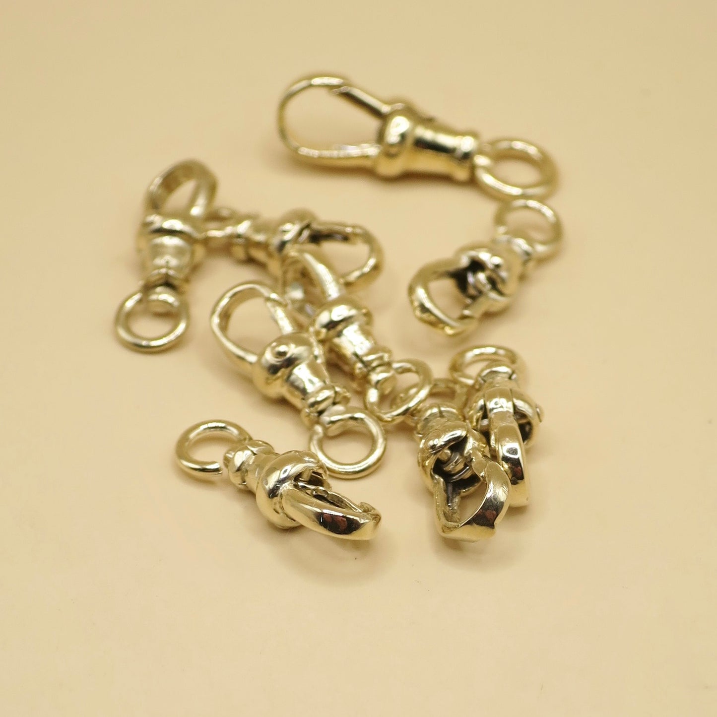 14K Yellow Gold Antique Style Swivel Clasp - Lobster Clip 15mm - SMALL