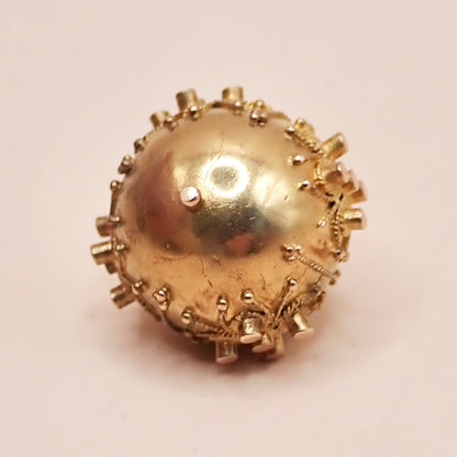 Antique Victorian Etruscan Revival 14K "Orb" Filigree Charm