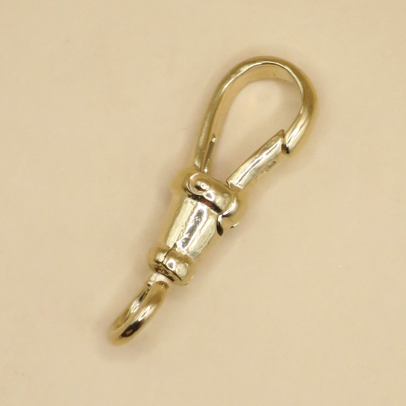14K Yellow Gold Antique Style Swivel Clasp - Lobster Clip 22mm - LARGE