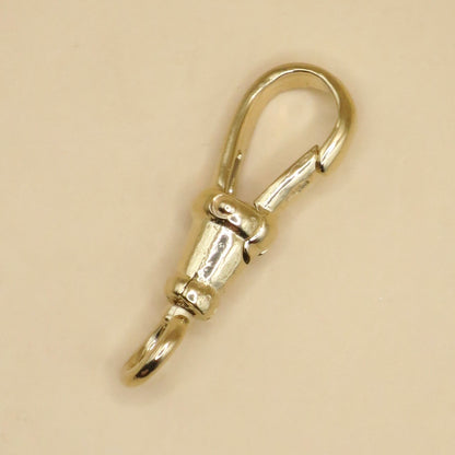 14K Yellow Gold Antique Style Swivel Clasp - Lobster Clip 22mm - LARGE