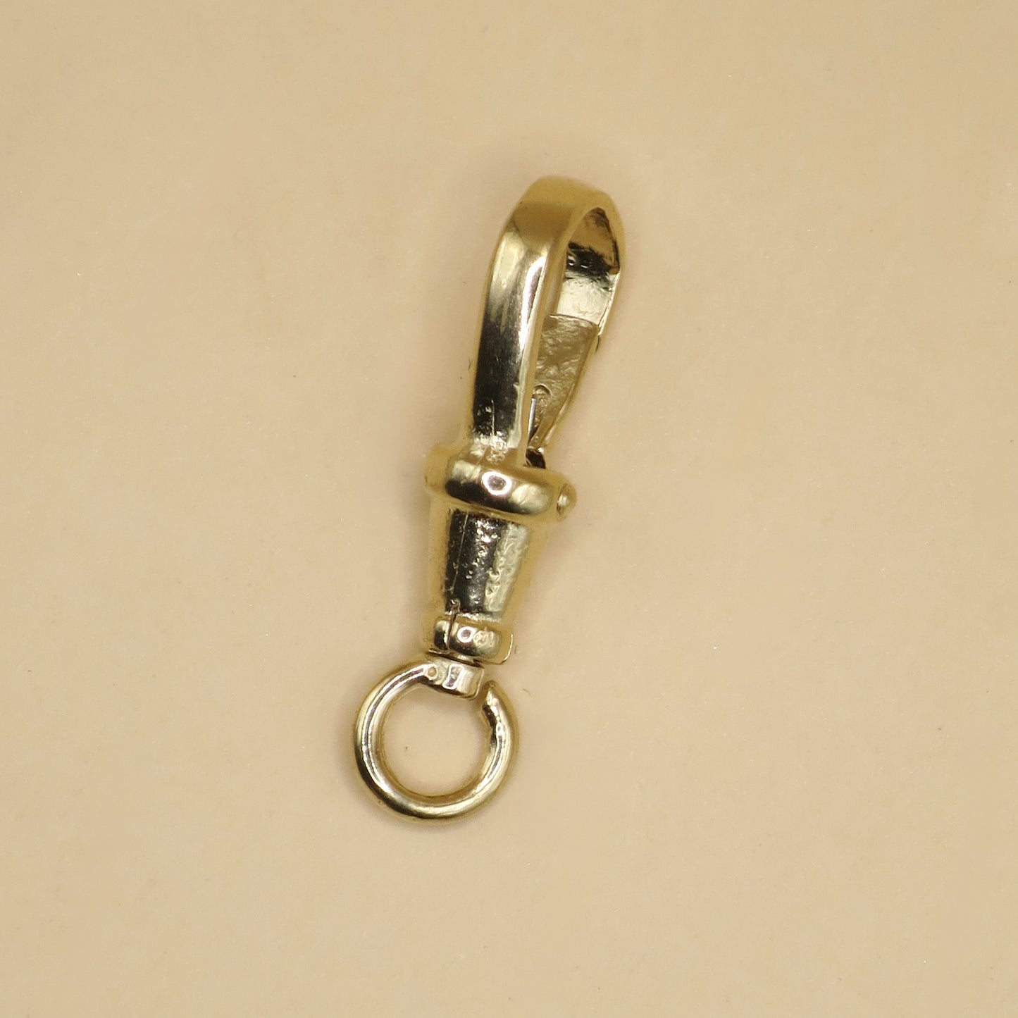 14K Yellow Gold Antique Style Swivel Clasp - Lobster Clip 22mm - LARGE