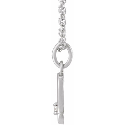 Solid 925 Sterling Silver .015 CT Natural Diamond Leo Lion Zodiac Charm 16-18" Necklace