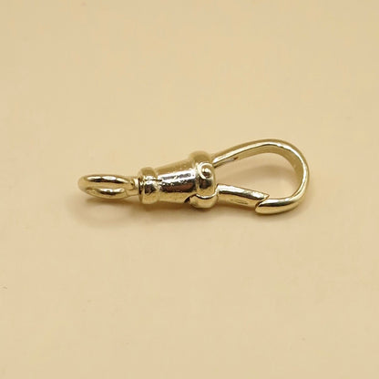 14K Yellow Gold Antique Style Swivel Clasp - Lobster Clip 22mm - LARGE