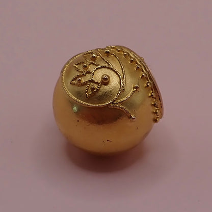 Antique Victorian Etruscan Revival Gold "Orb" Charm