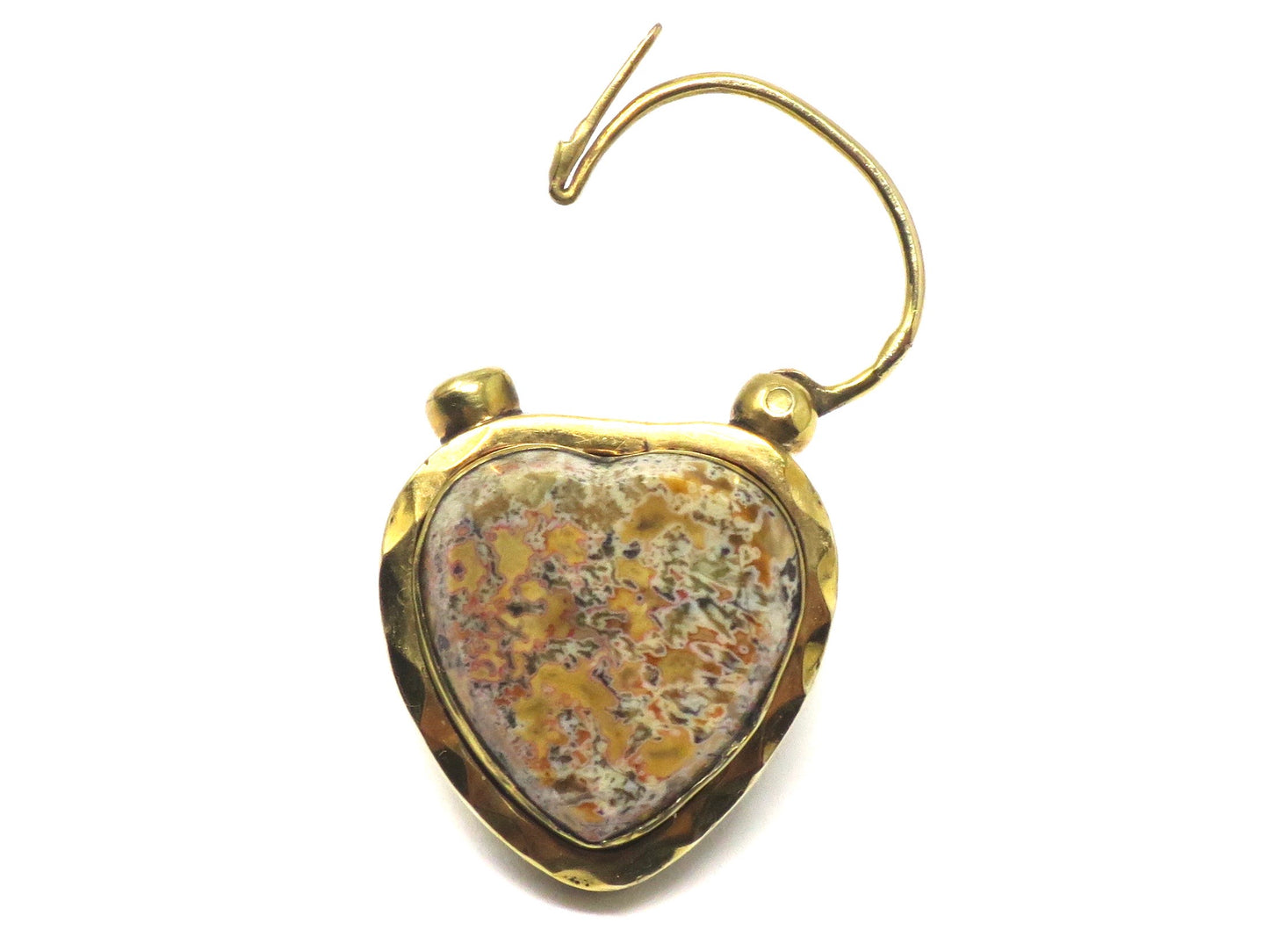 Antique Victorian 18k Scottish Aberdeen Granite Mourning Padlock Pendant, Fasteners, Connector