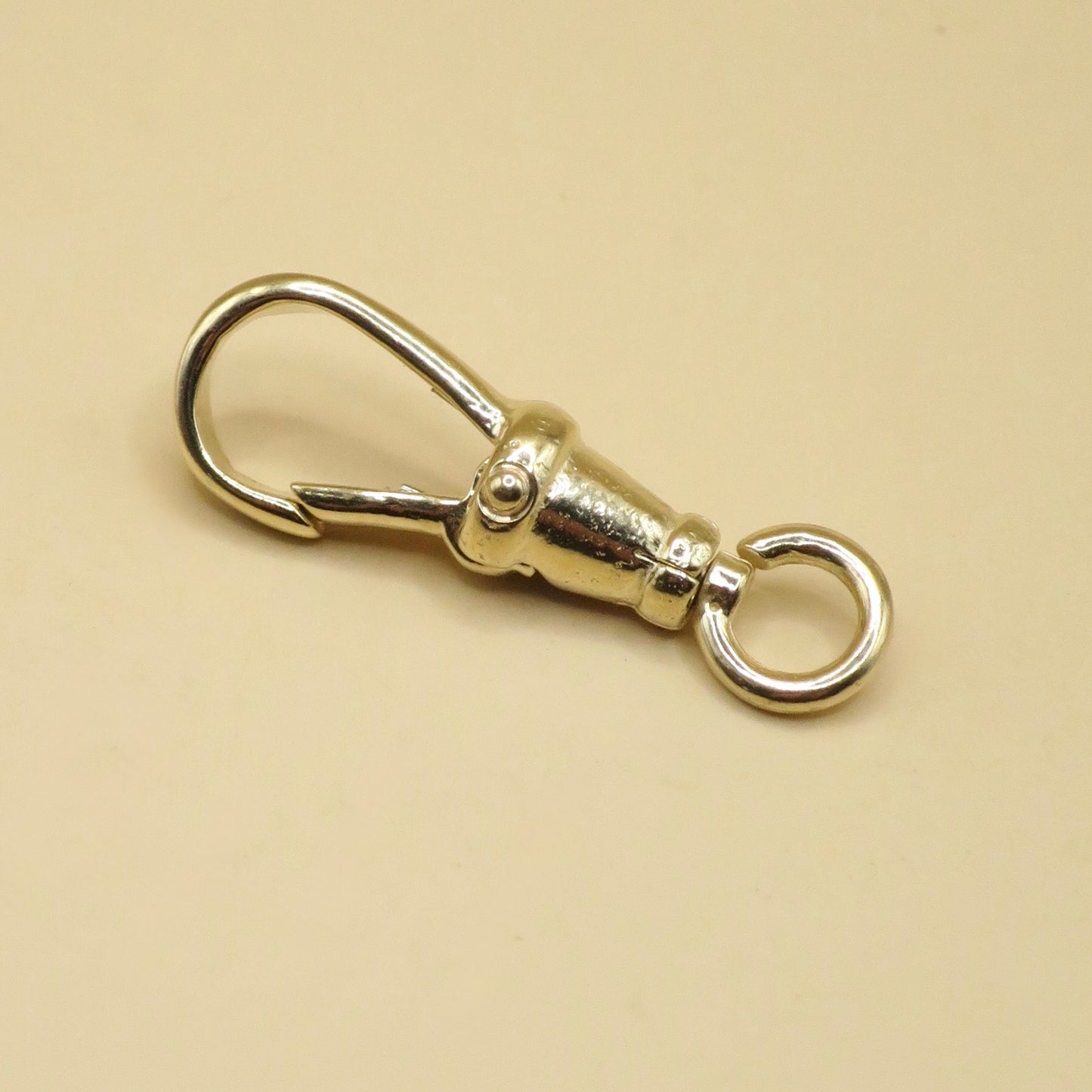 14K Yellow Gold Antique Style Swivel Clasp - Lobster Clip 22mm - LARGE