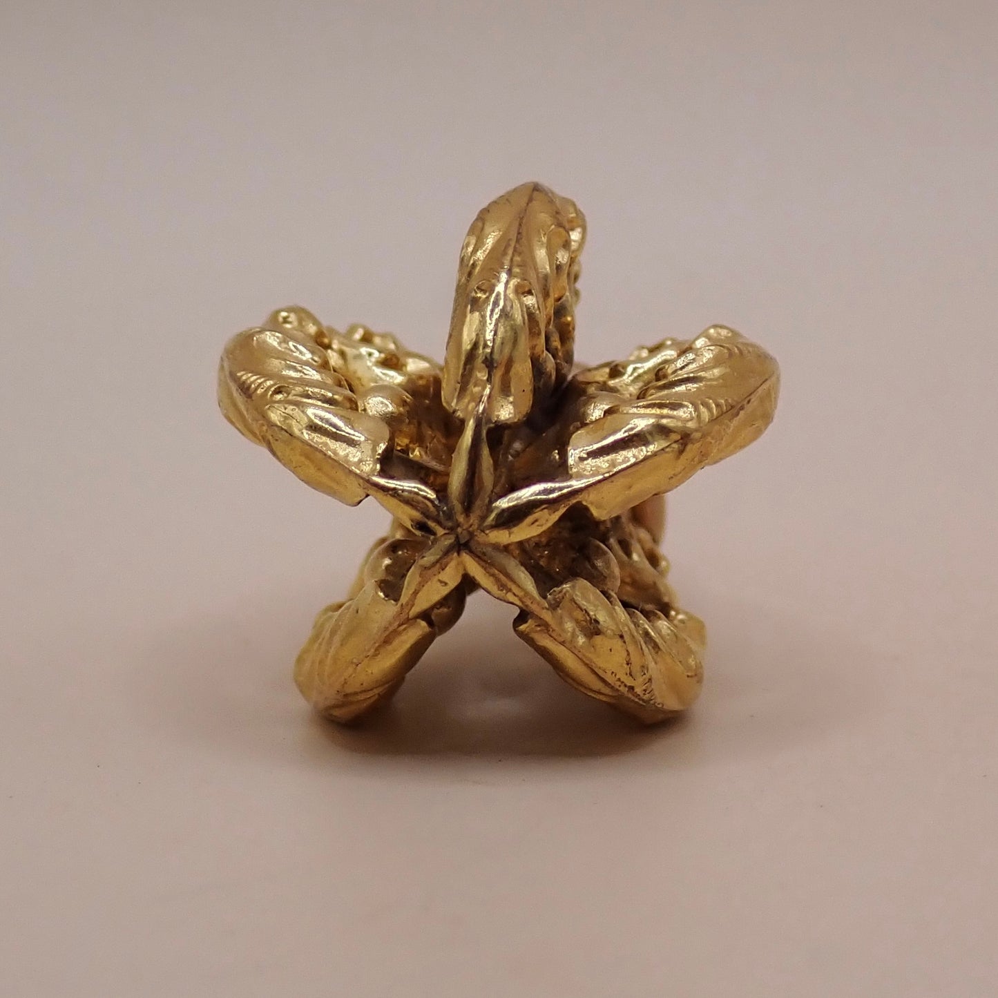 Antique Victorian Repoussé 18K Acanthus "Orb" Charm