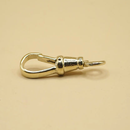 14K Yellow Gold Antique Style Swivel Clasp - Lobster Clip 22mm - LARGE