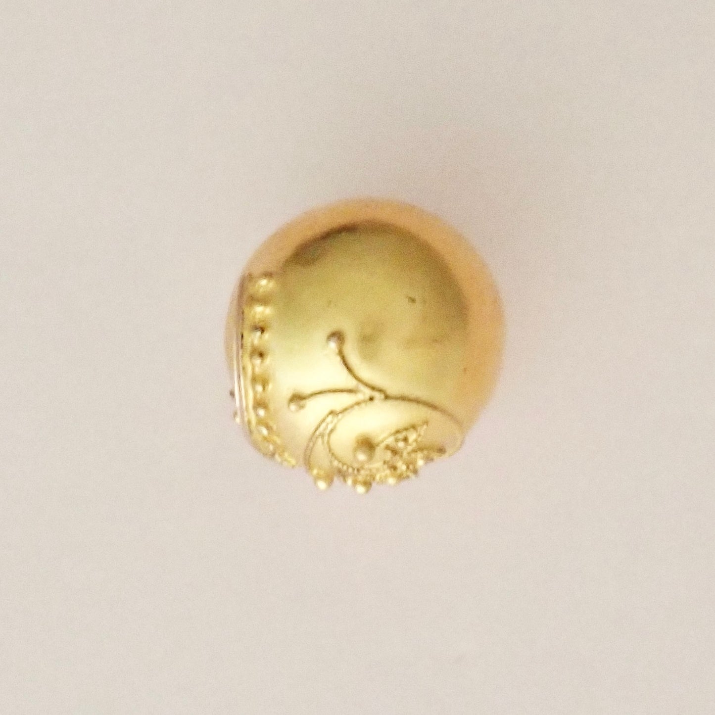 Antique Victorian Etruscan Revival Gold "Orb" Charm