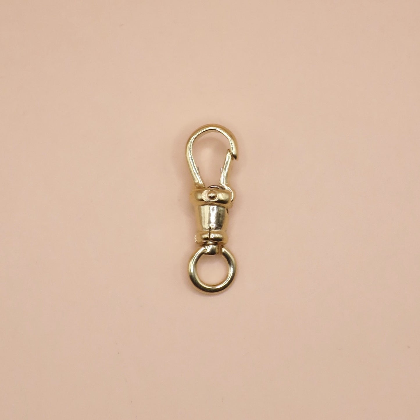 14K Yellow Gold Antique Style Swivel Clasp - Lobster Clip 19mm - MEDIUM