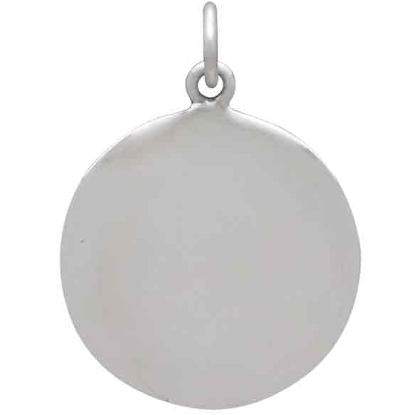 Solid 925 Sterling Silver Medusa Pendant, 24x18mm