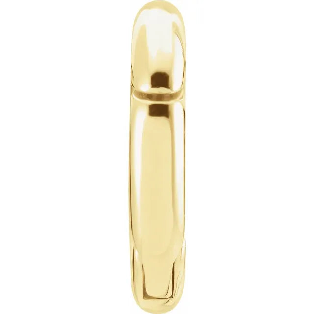 14K Yellow Gold Hinged Charm Bail, Connector, Fastener 15x15mm