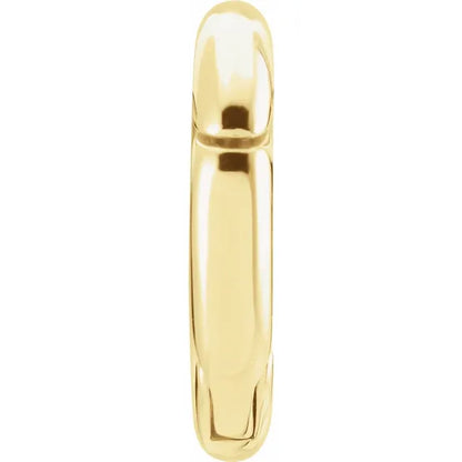 14K Yellow Gold Hinged Charm Bail, Connector, Fastener 15x15mm
