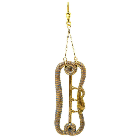 Antique Victorian Gold Filled Snake Serpent Ouroboros Buckle Pendant