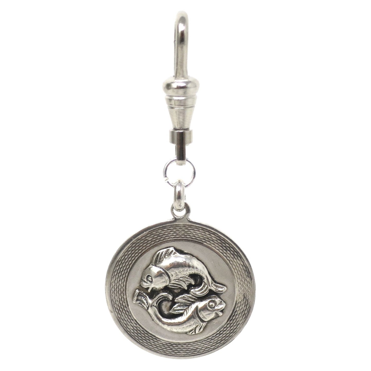 Vintage European 835 Continental Silver Pisces Fish Zodiac Sign Pendant
