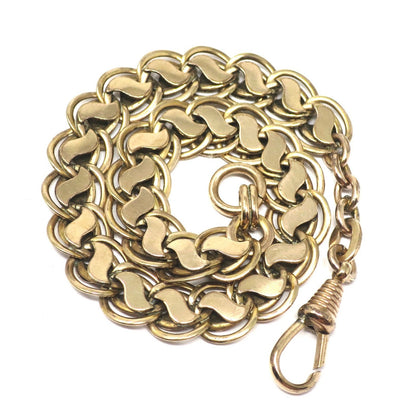 Antique Edwardian 10k Rose Gold Filled Pocket Watch Chain: Bracelet Necklace Extender