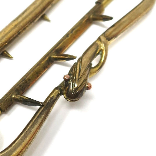 Antique Victorian Serpent Ouroboros Gold Cased Snake Buckle