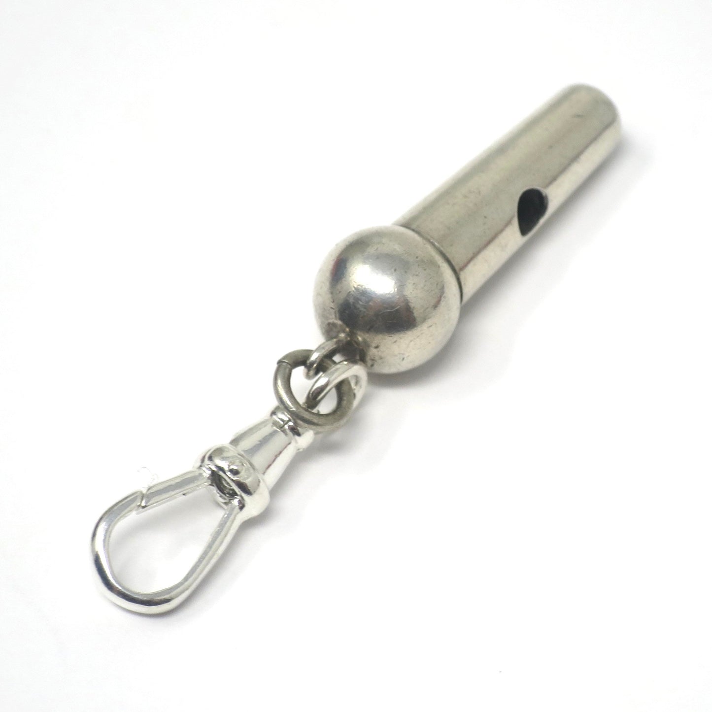 Antique 1904 Charles Horner Victorian English Sterling Silver Working Whistle Pendant