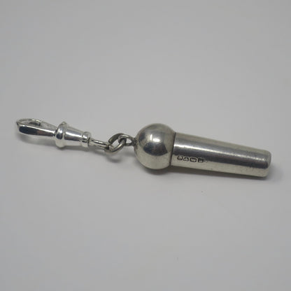 Antique 1904 Charles Horner Victorian English Sterling Silver Working Whistle Pendant