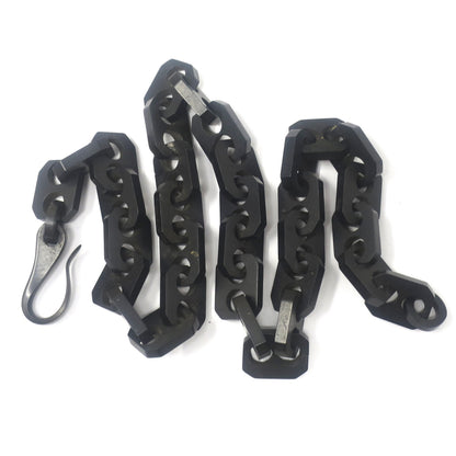 Victorian Gutta-Percha Vulcanite Mourning Necklace