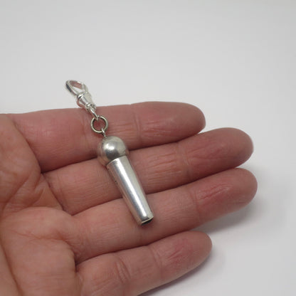 Antique 1904 Charles Horner Victorian English Sterling Silver Working Whistle Pendant