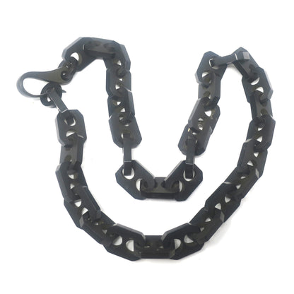 Victorian Gutta-Percha Vulcanite Mourning Necklace