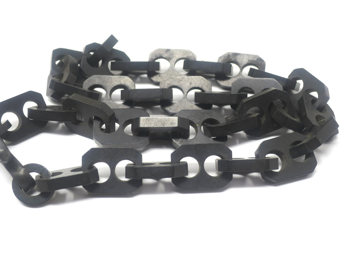 Victorian Gutta-Percha Vulcanite Mourning Necklace