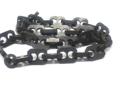 Victorian Gutta-Percha Vulcanite Mourning Necklace