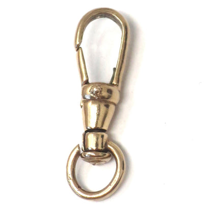 Vintage 1980’s Solid 9ct Rose Gold Swivel Dog Clip Fastener - For Hanging Fobs & Charms