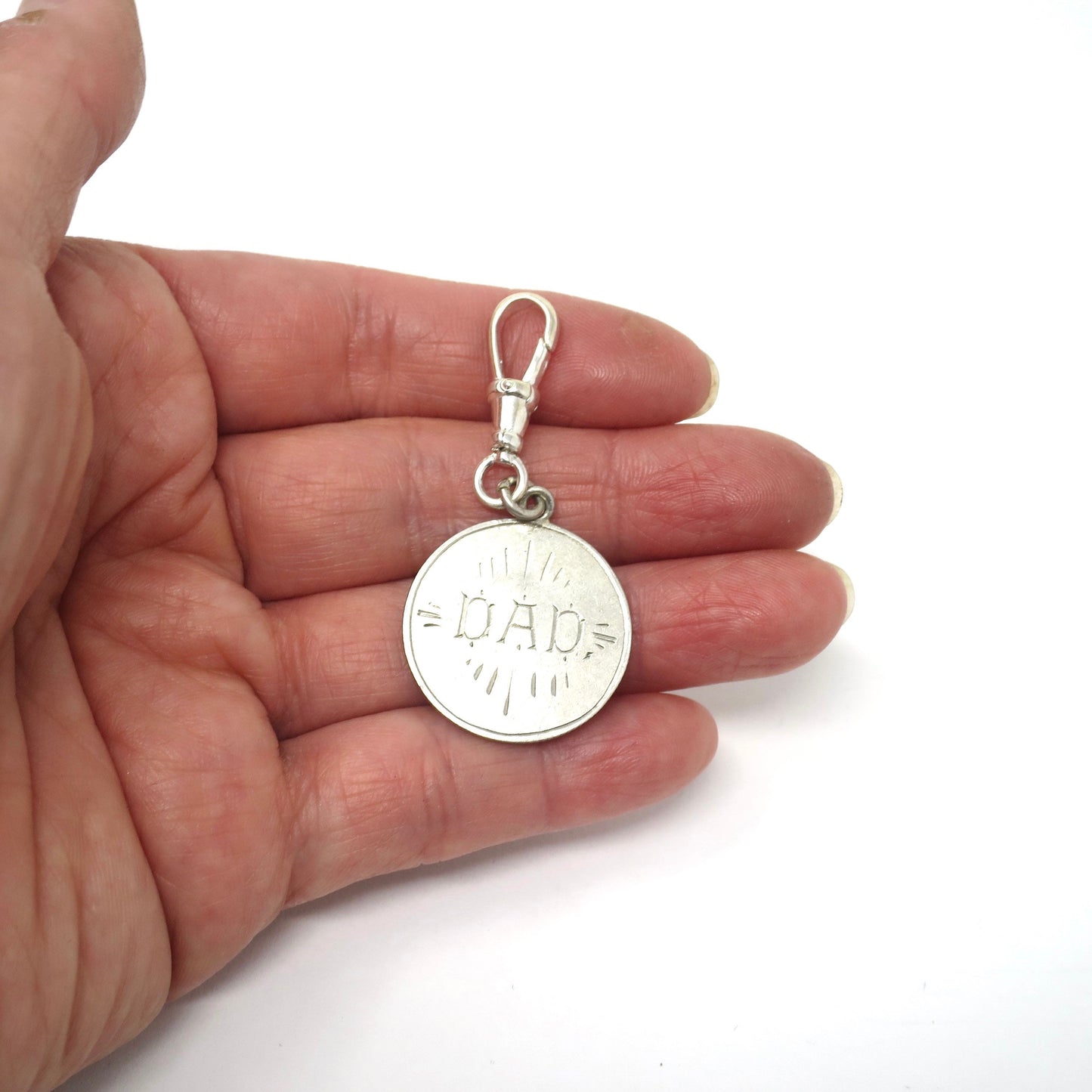 DAD Napoleon Empereur BARRE French 5 Francs Silver Coin 1869, Emperor Napoleon III Pendant