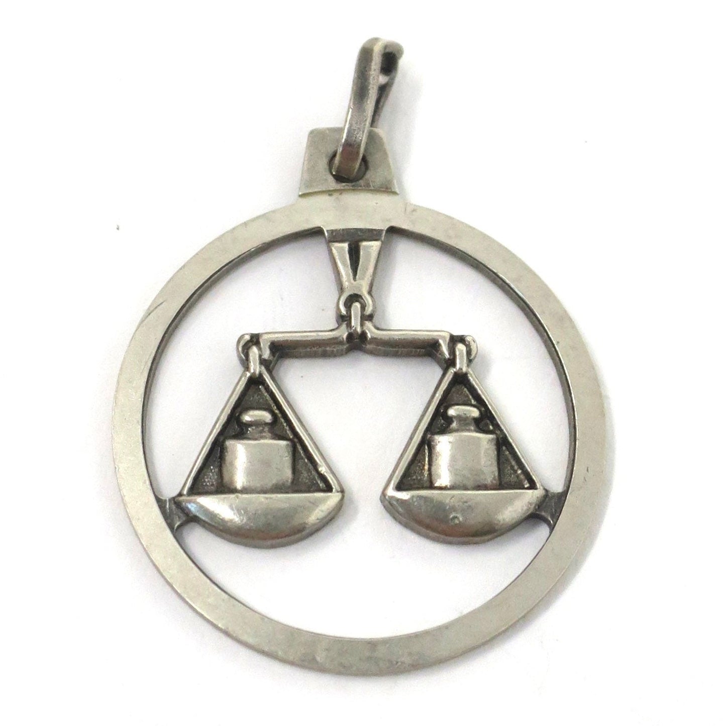 Vintage Anson GERMANY Sterling Silver Libra Zodiac Pendant
