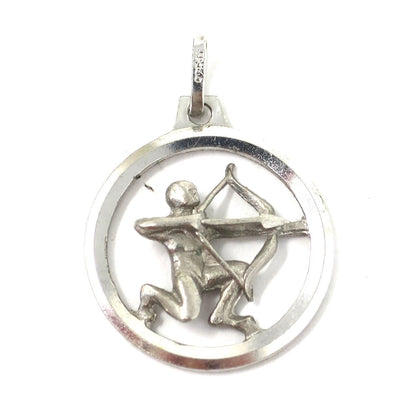 Vintage Sterling Silver SAGITTARIUS Archer Dimensional Charm Pendant