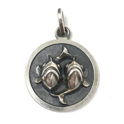 Vintage Sterling Silver Pisces The Fish Zodiac Sign Charm
