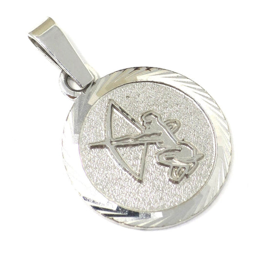 Vintage European Silver SAGITTARIUS Archer Dimensional Charm Pendant