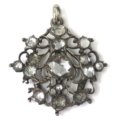 Antique Georgian Silver & Quartz Charm Pendant