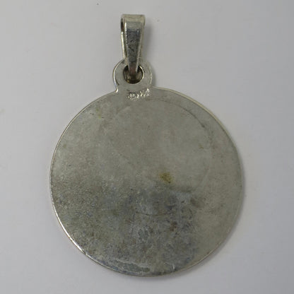 Vintage European Continental Silver with Enamel Aquarius The Water Bearer Zodiac Astrology Charm