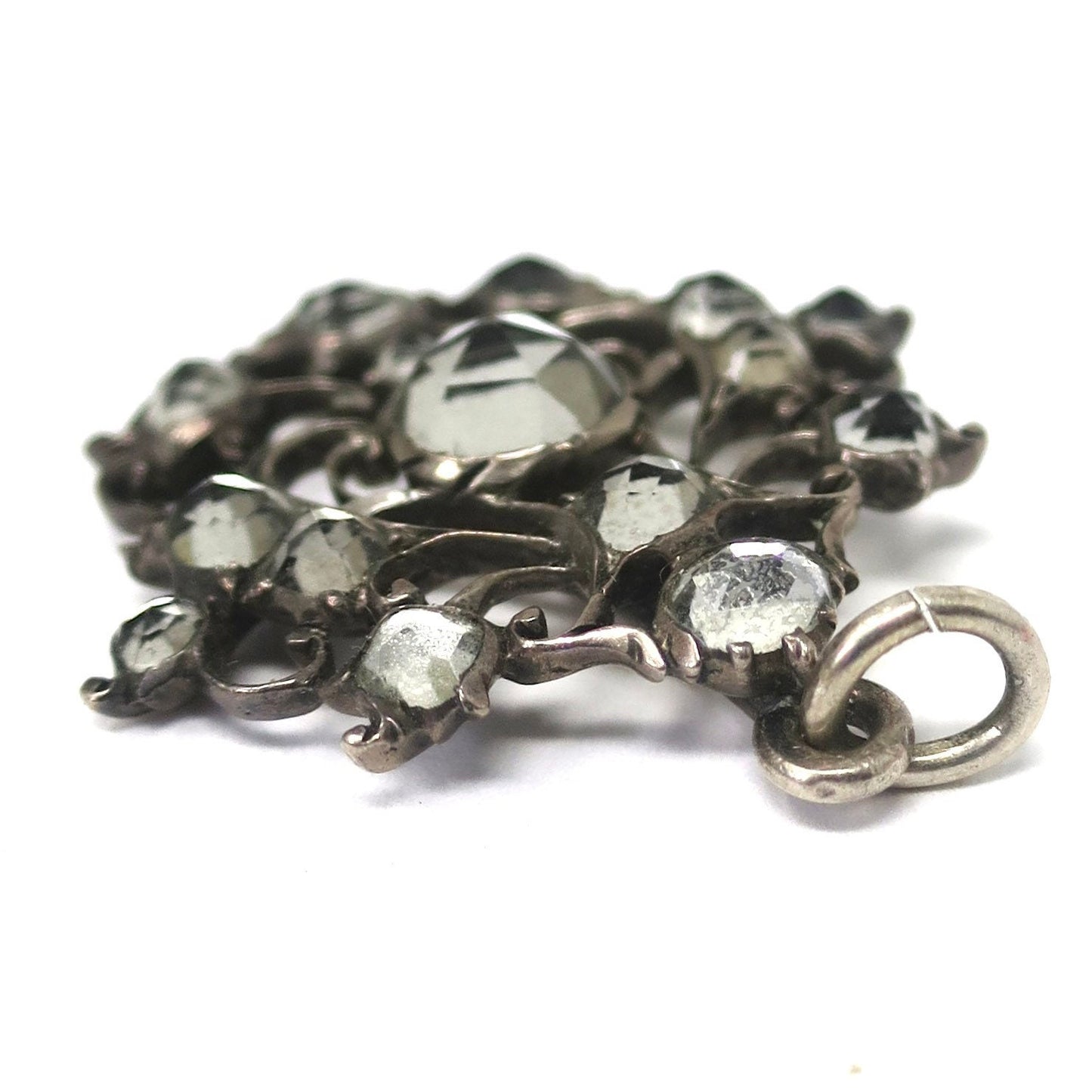 Antique Georgian Silver & Quartz Charm Pendant
