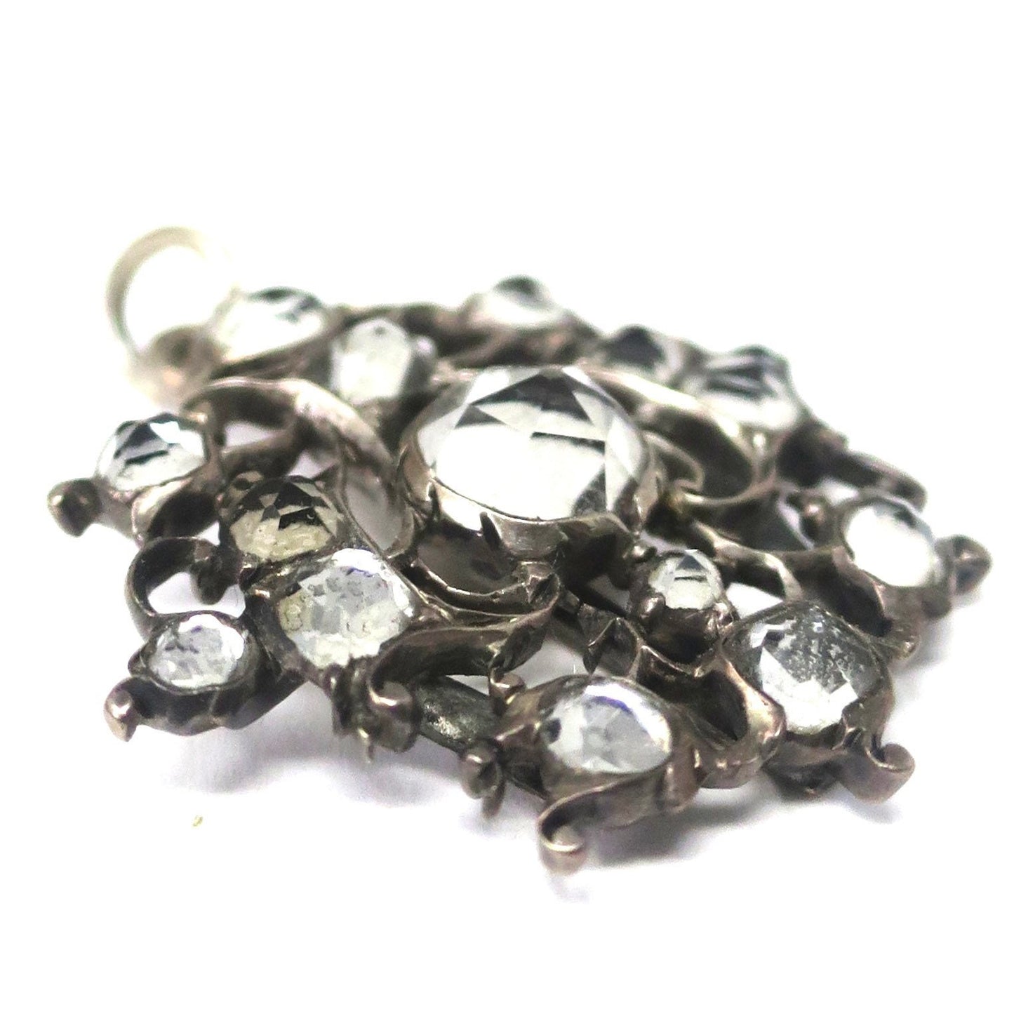 Antique Georgian Silver & Quartz Charm Pendant
