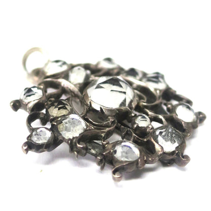 Antique Georgian Silver & Quartz Charm Pendant