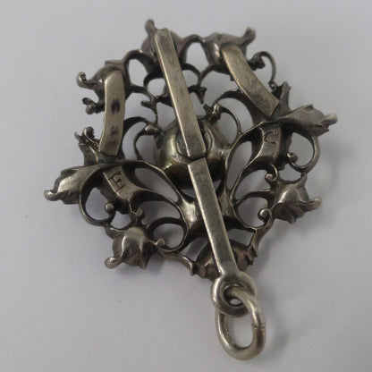Antique Georgian Silver & Quartz Charm Pendant