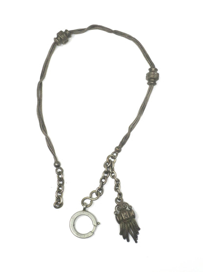 French European Albertina with Sliders and Tassel Pocket Watch Chain